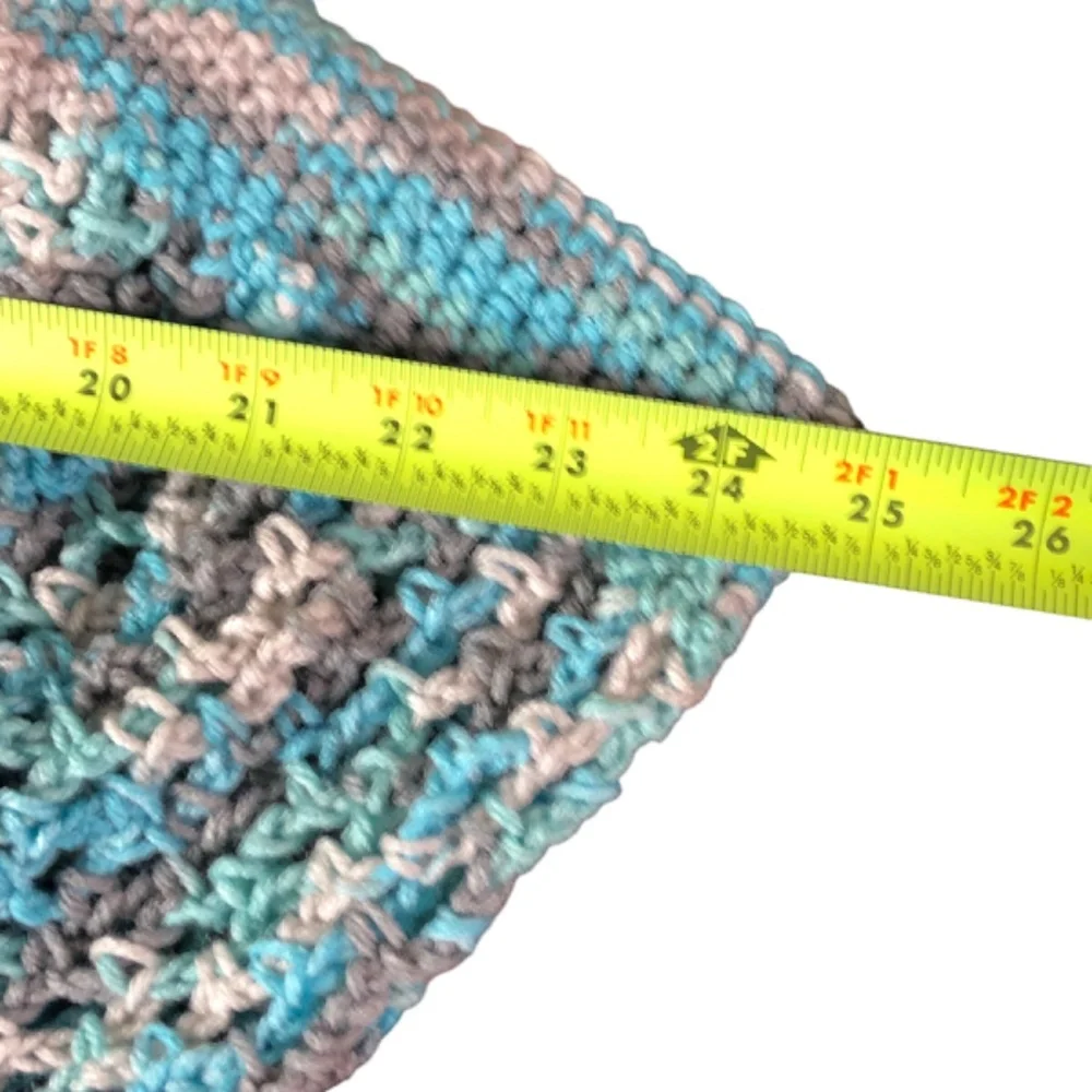 Handmade Crochet Icelandic Market Bag / Mesh Open Weave Fishnet Shopping Bag